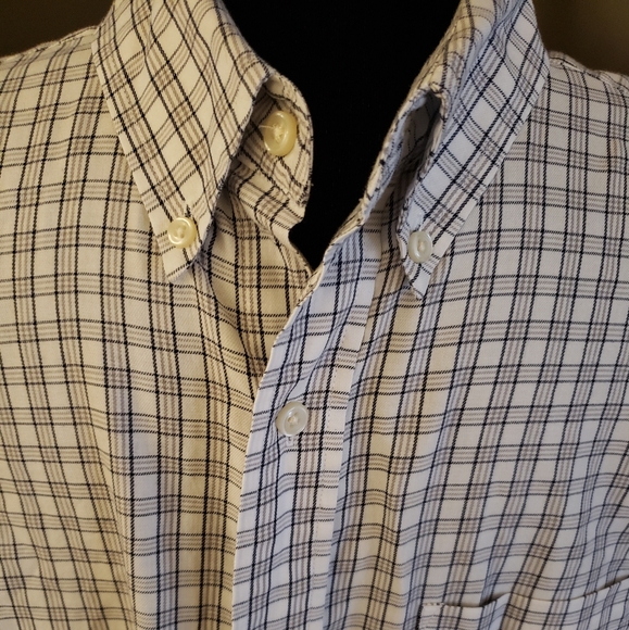 Chaps Other - Chaps Classic White and Black Checkered Shirt - Large